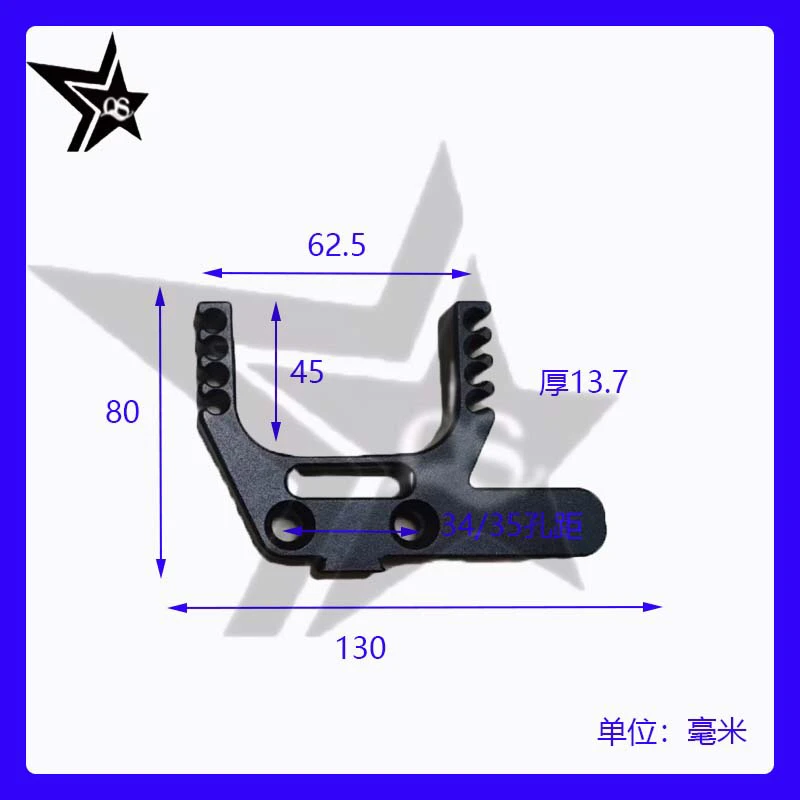 弹弓弓头8股圆皮筋成人加长杆伸缩杆弓门撑头五金配件户外