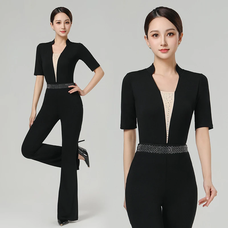 2025年新款形体服训练服装女仪态礼仪显瘦修身高级感专业导师走秀