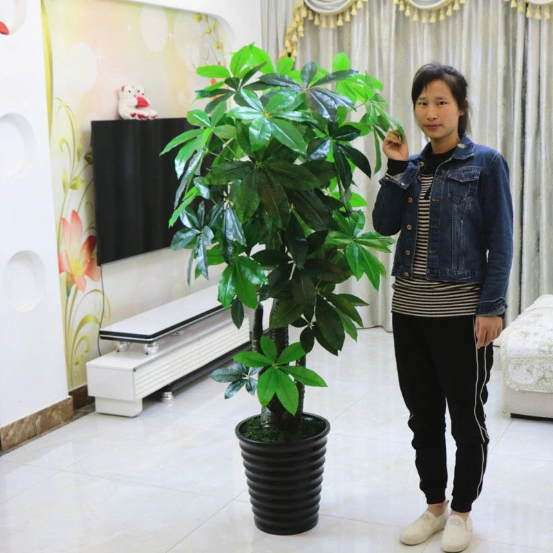 仿真发财树装饰植物室内假盆栽客厅花大型落地树绿植塑料摆设盆景