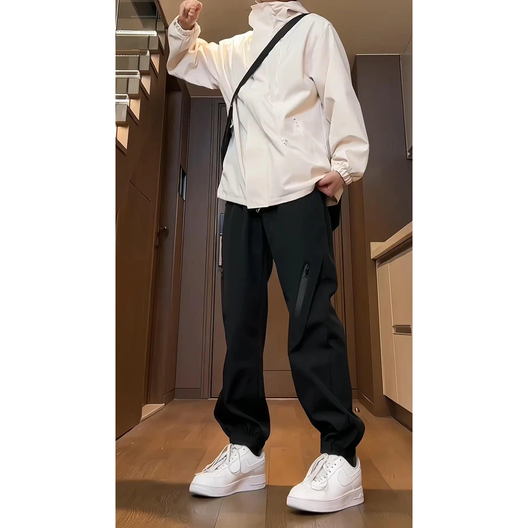 美式机能滑雪冲锋裤男冬季哈尔滨零下抗寒裤子束脚拉链休闲工装裤