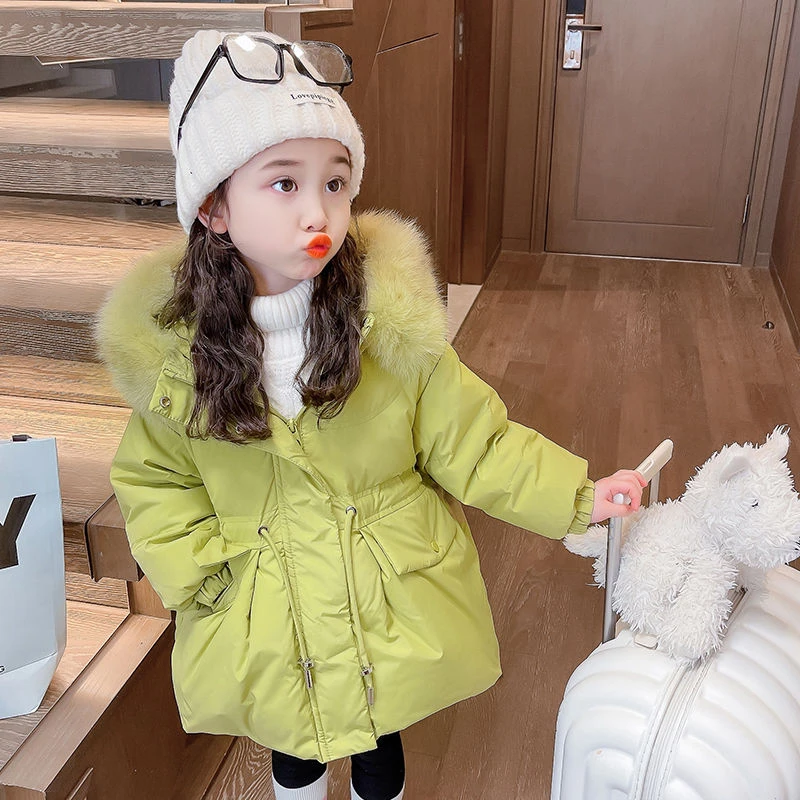 冬季新款时尚女童冬装棉服服2023新款韩版小童装女孩宝宝时髦棉衣