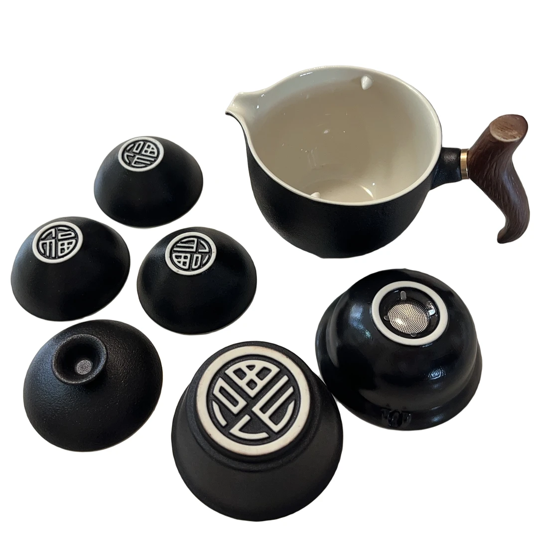 茶具套装路宝釉带过滤磨砂古风茶道