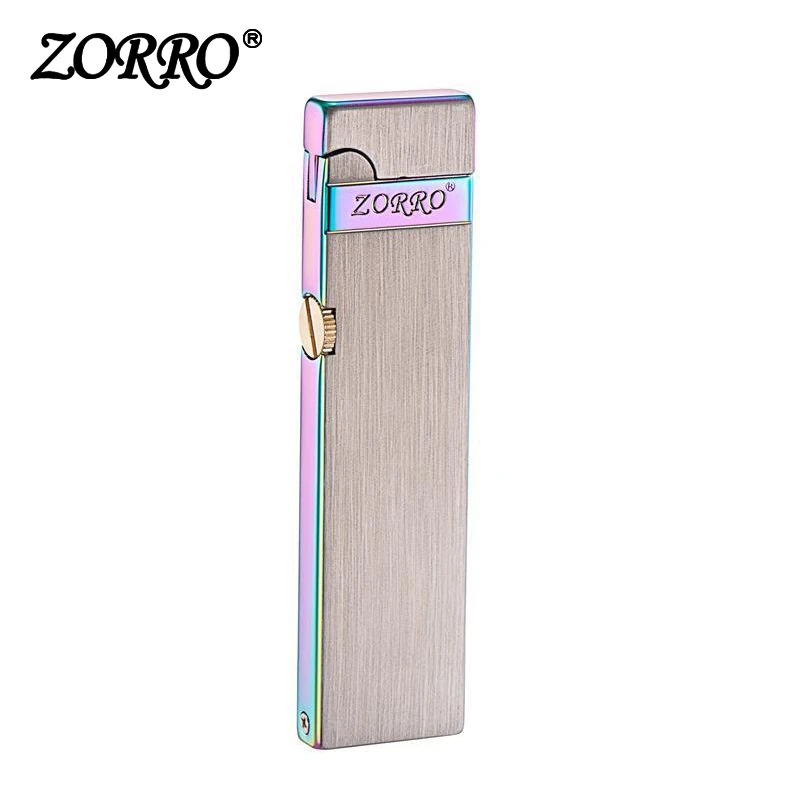 ZORRO佐罗幻彩窄机煤油打火机新款超薄小巧长条便携高档男女通用
