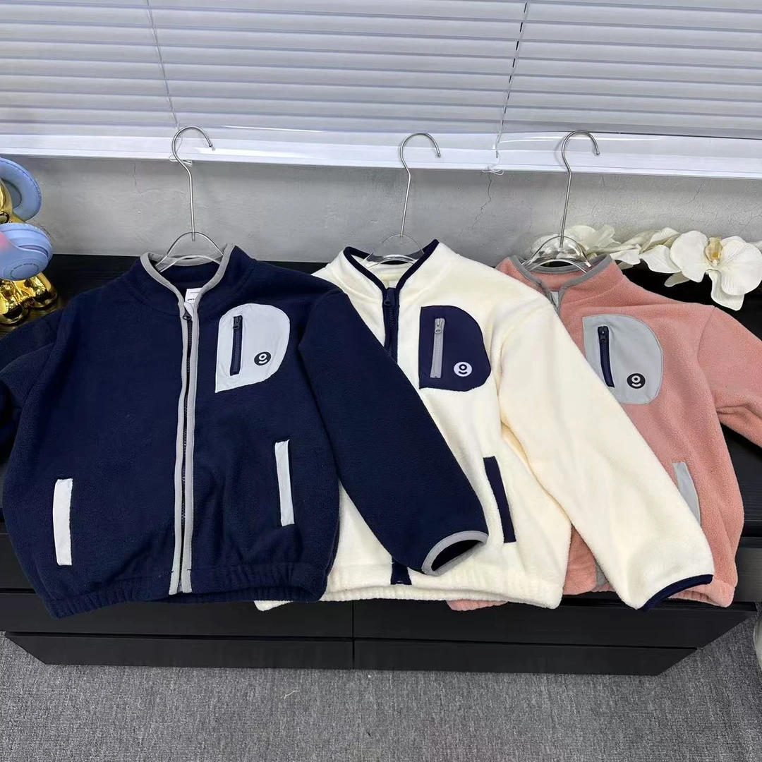 #【089】特价冬季福利~儿童摇粒绒外套男童女童拉链保暖