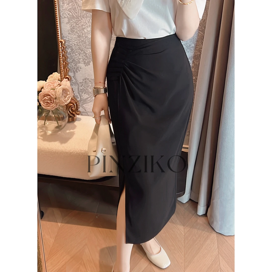 【年终宠粉大促】【PINZIKO】青禾~优雅显瘦半身裙TJA337