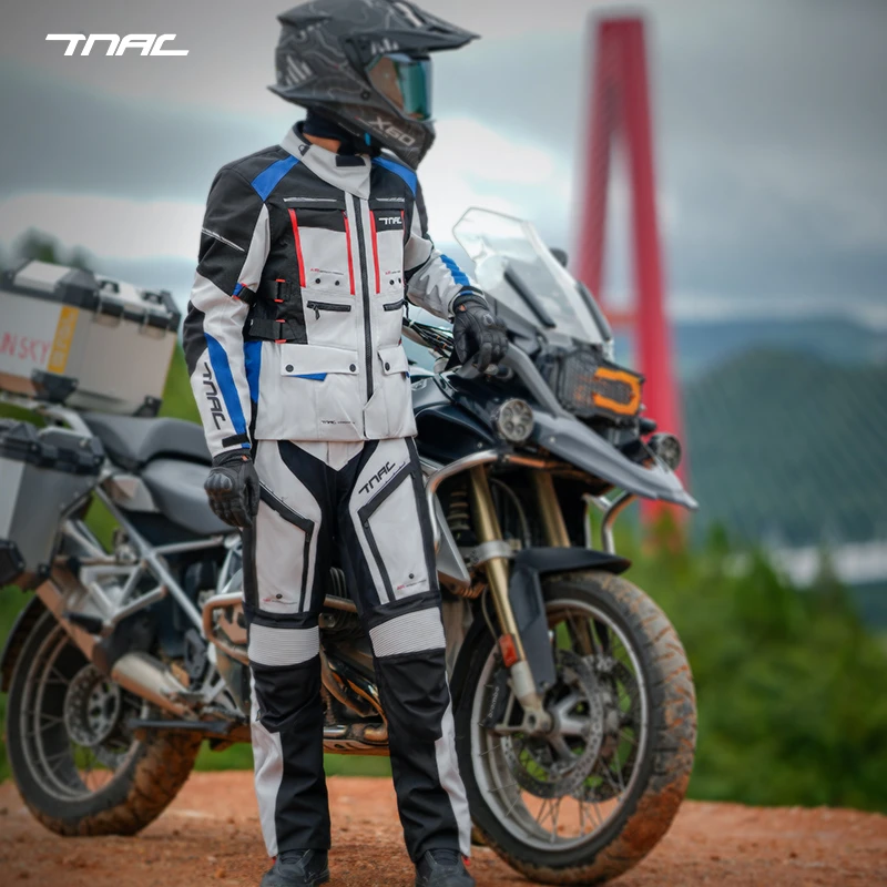 TNAC拓驰羚羊摩托车骑行服男拉力长途摩旅四季防水保暖骑士装备