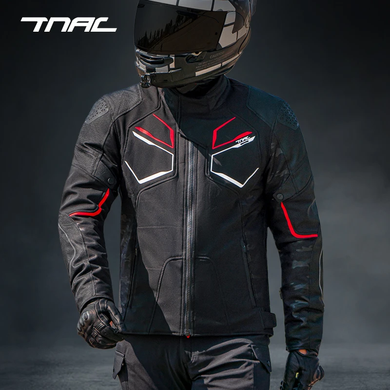 TNAC拓驰虎翼摩托车骑行服男四季防水保暖防摔机车赛车服摩旅