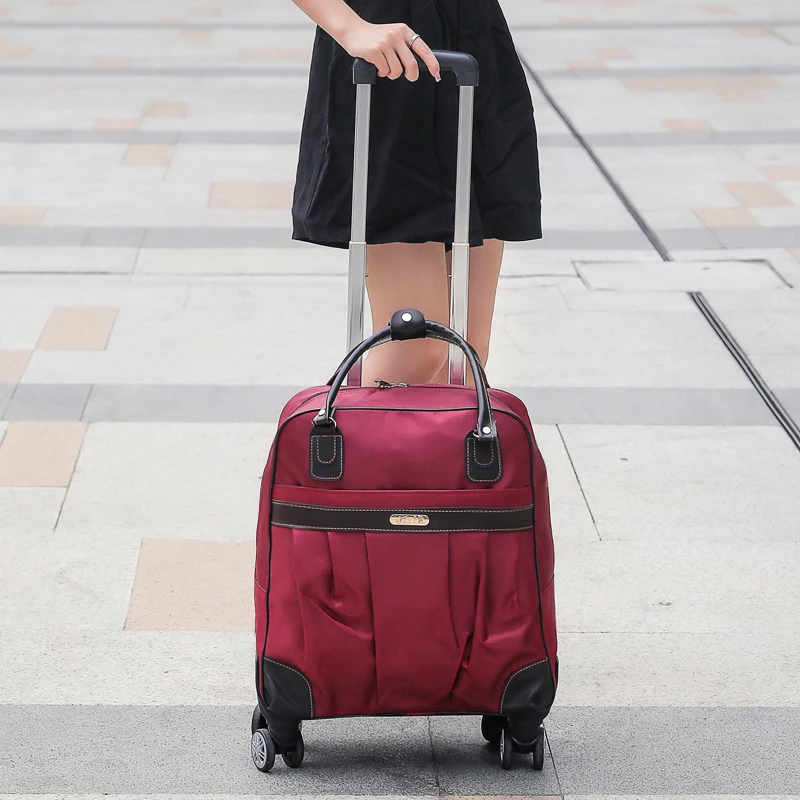 大容量旅行包万向轮可登机拉杆包防水折叠轻便旅游出行学生行李袋