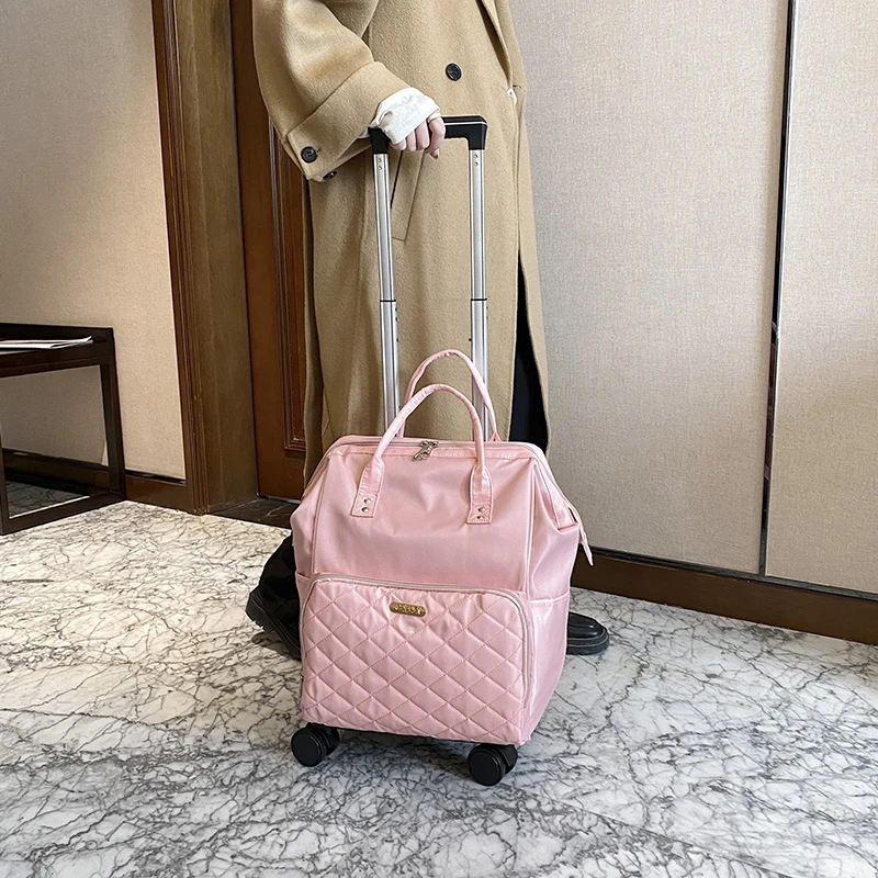 多功能万向轮拉杆包旅行包大容量可分离男女旅游学生出差双肩背包