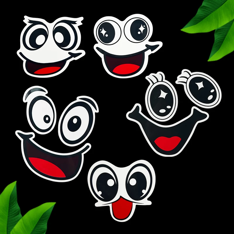 可爱表情水果标贴西瓜哈密瓜不干胶标签调皮表情包水果标贴