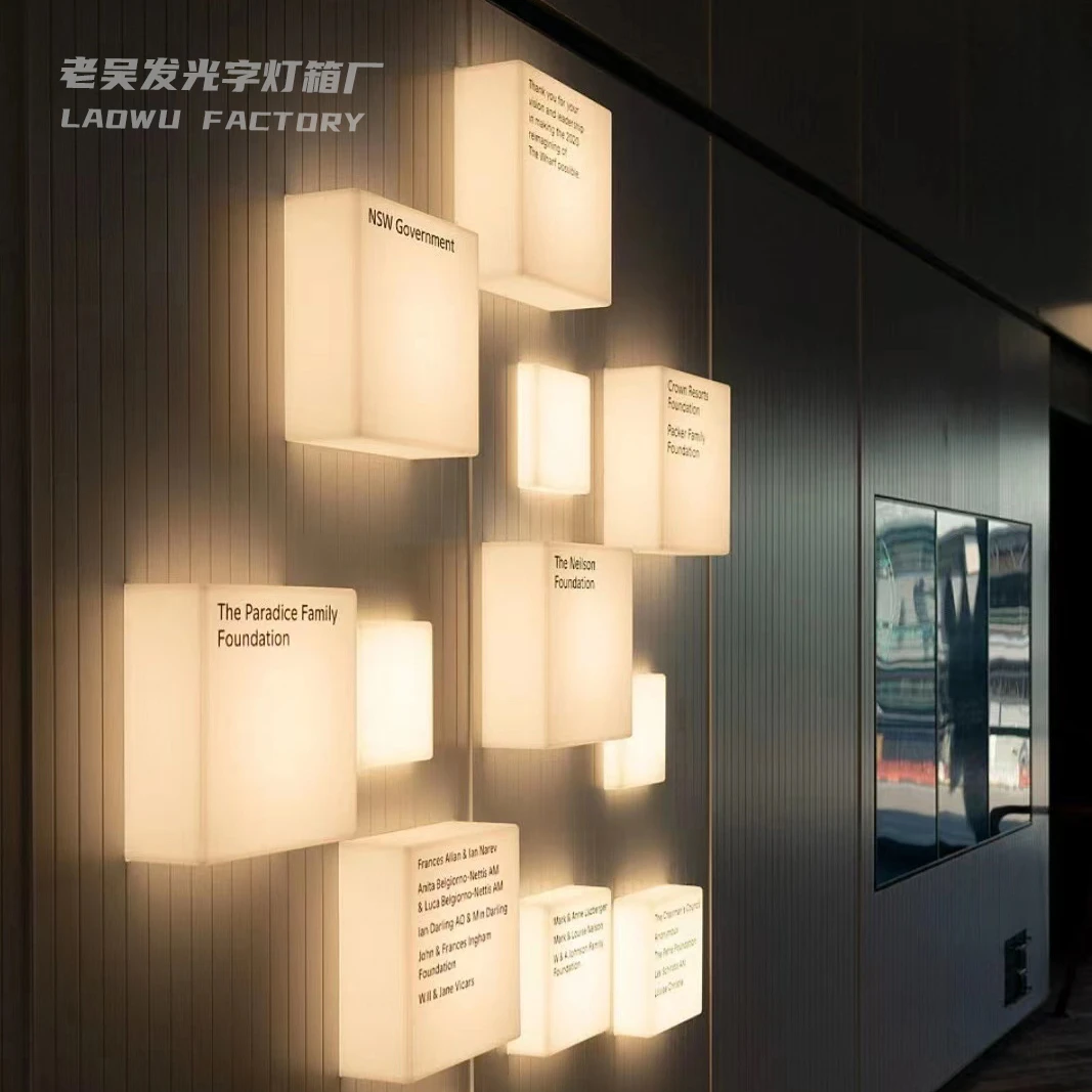 亚克力各种通体灯箱广告牌通体发光咖啡店创意悬挂招牌定制门头牌