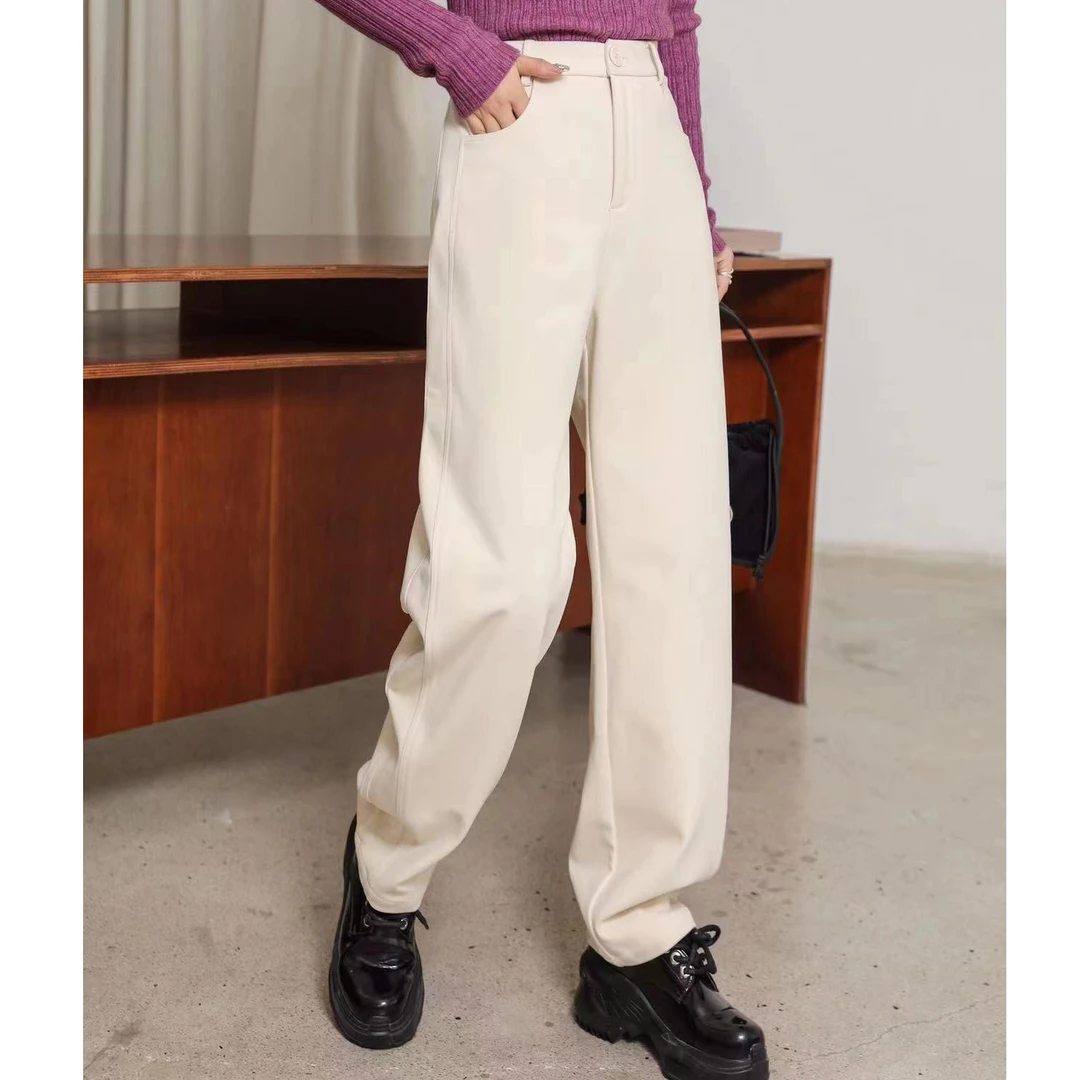 【微胖凌姐】W9106婴儿绒亲肤休闲香蕉裤