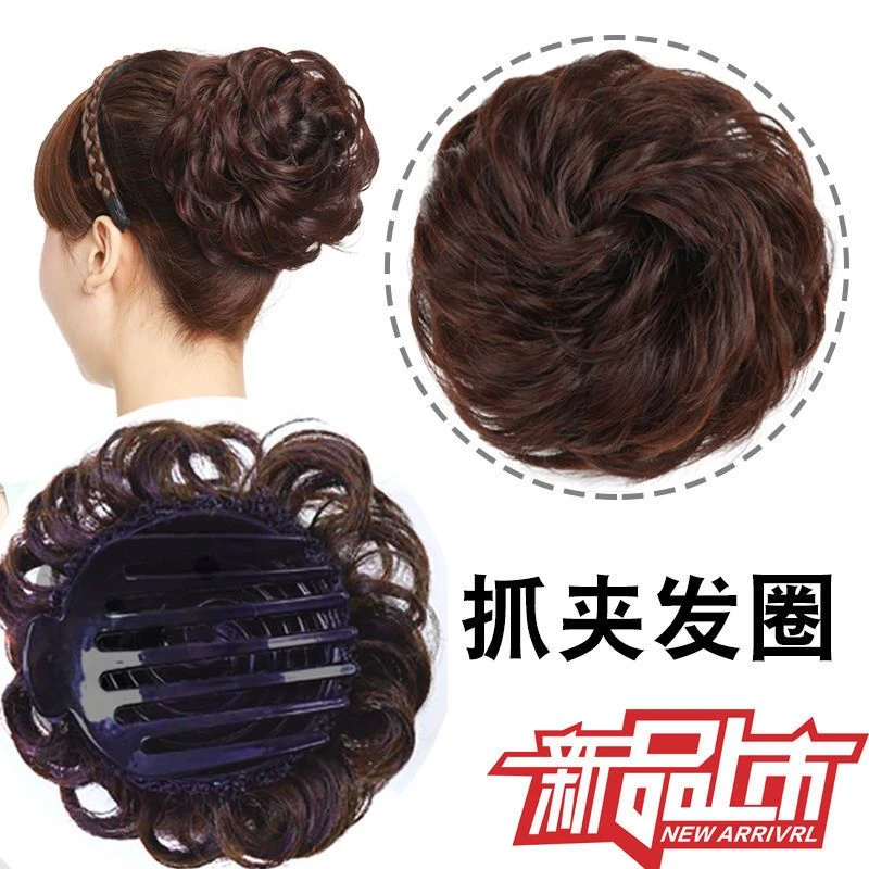 亚克力发饰 假发头花女抓夹式盘发器花苞头丸子头卷发包蓬松头花