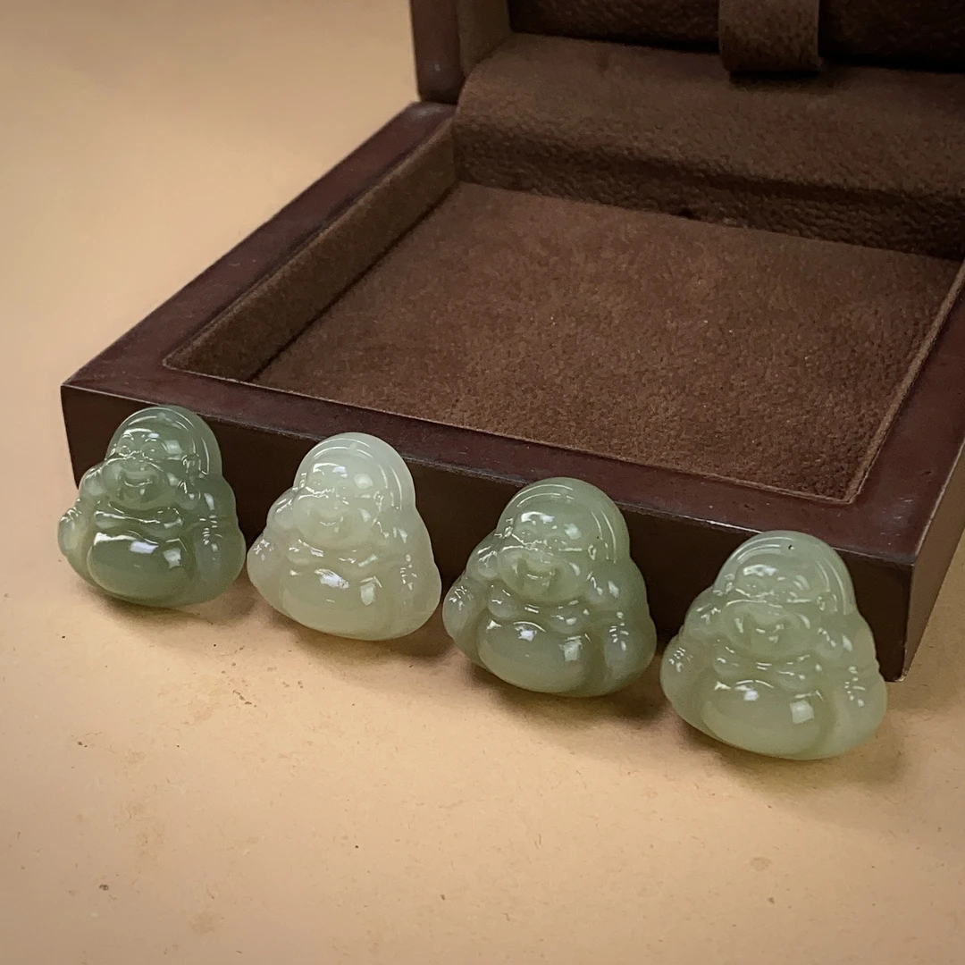 2888/（ZY888-530）和田玉精美水润佛公吊坠 /多样性发/一件