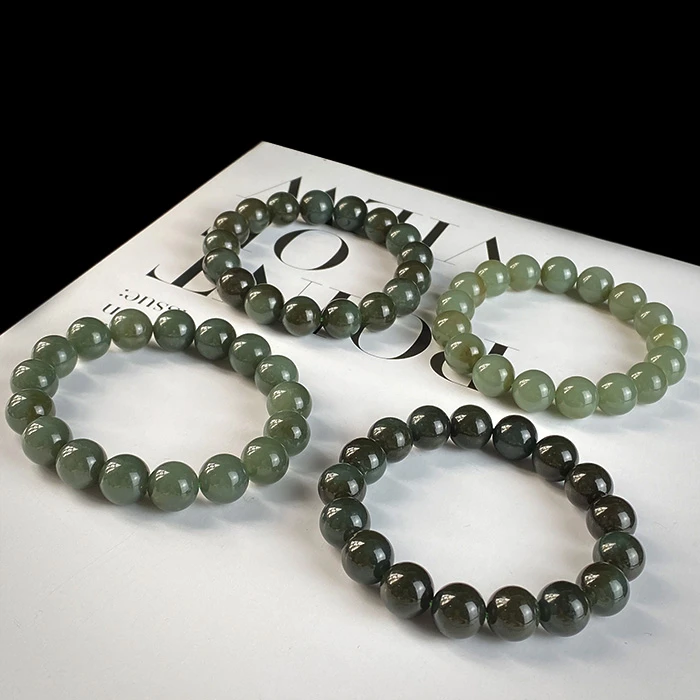 2888/(ZY888-358) 和田玉圆珠手串约12mm/多样性发/一件