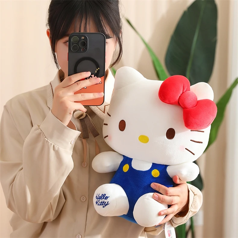 HelloKitty正版凯蒂猫经典宝石蓝可爱玩具公仔毛绒玩偶圣诞礼物