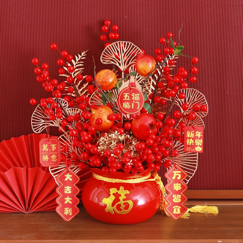 【暖居如意】搬家乔迁福桶新居礼品结婚客厅新房布置入宅装饰摆件