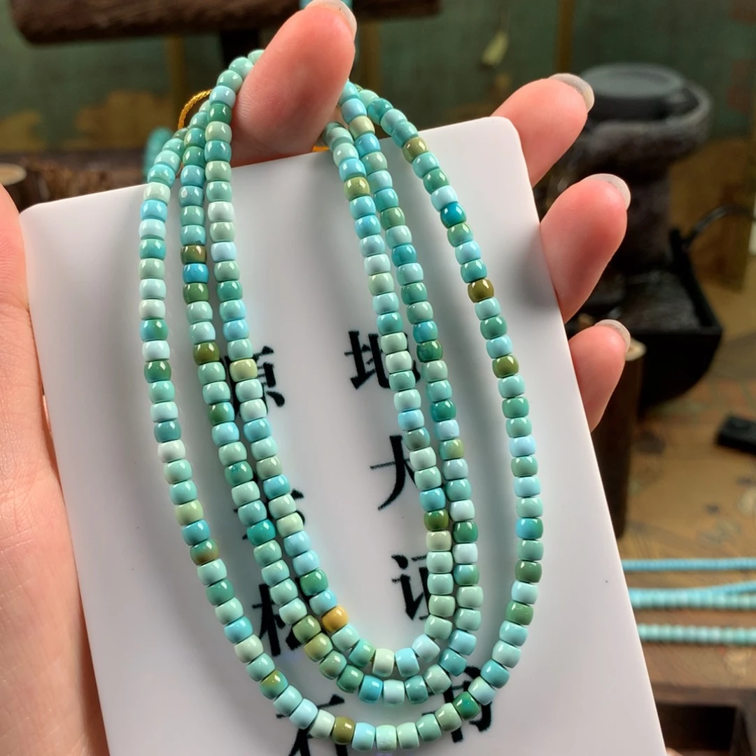 绿松石颈饰未镶嵌108+3.8