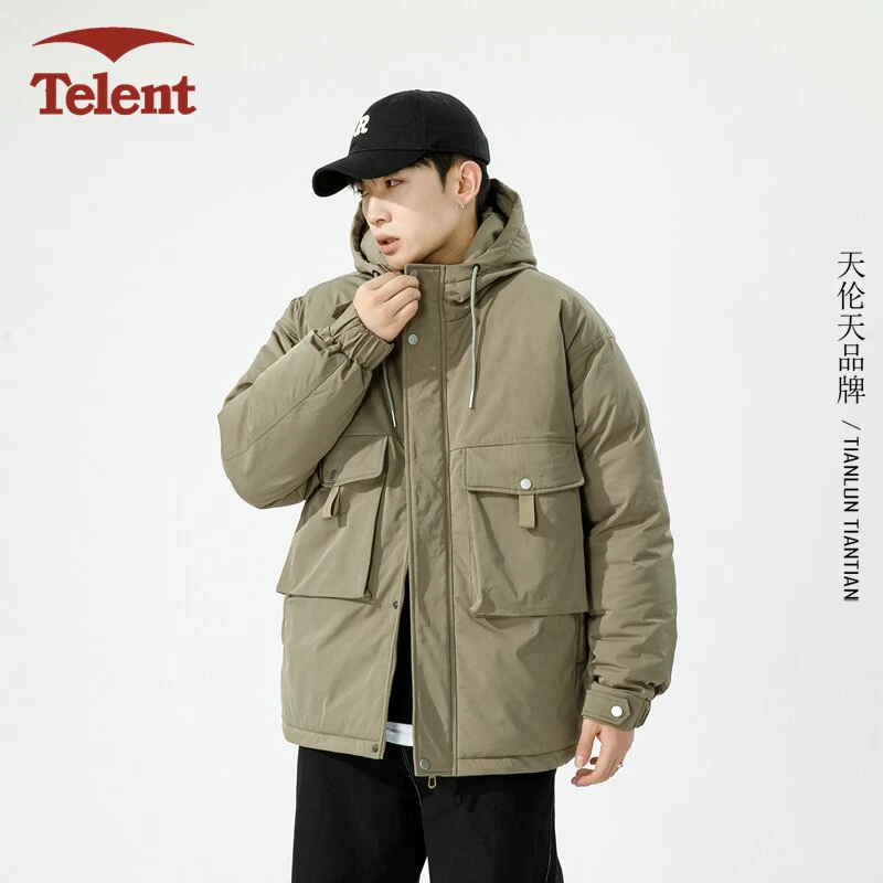 棉衣男士加棉加厚宽松连帽2024冬季新款休闲时尚潮流百搭保暖外套