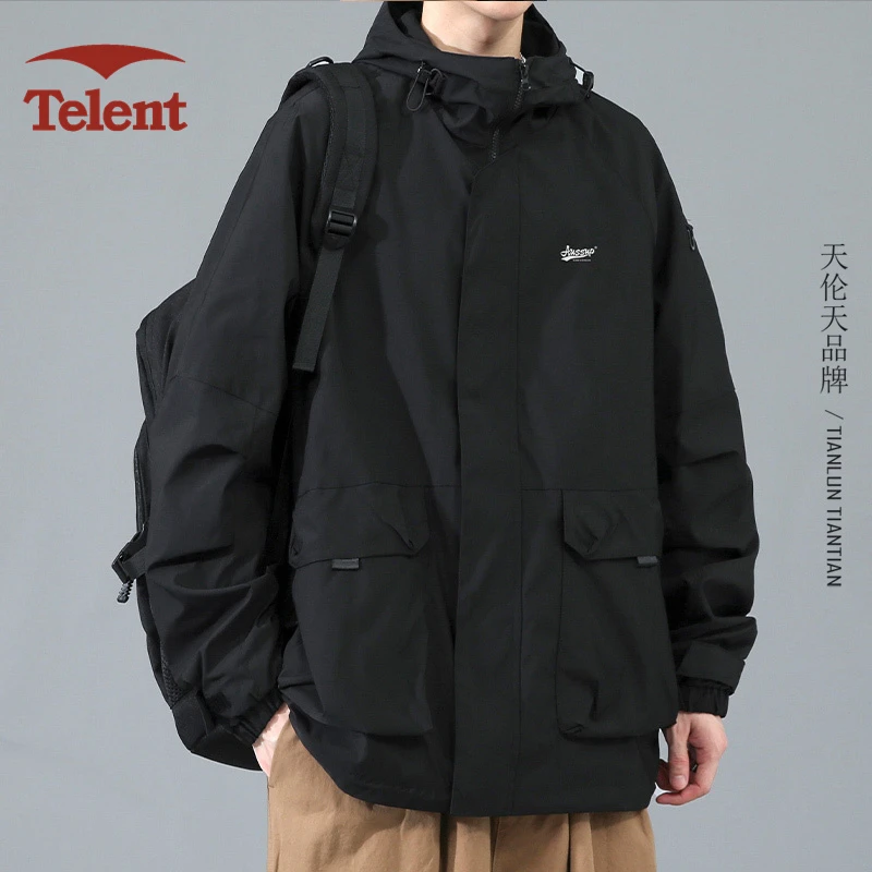 日系加厚工装棉服夹克男士春秋冬季美式潮牌大码青少年冲锋衣外套