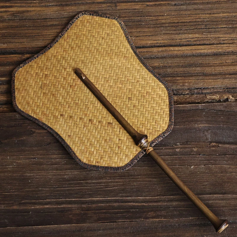 【细物慢造】大漆筇竹折边炉扇子 大号（XJTC39-1）