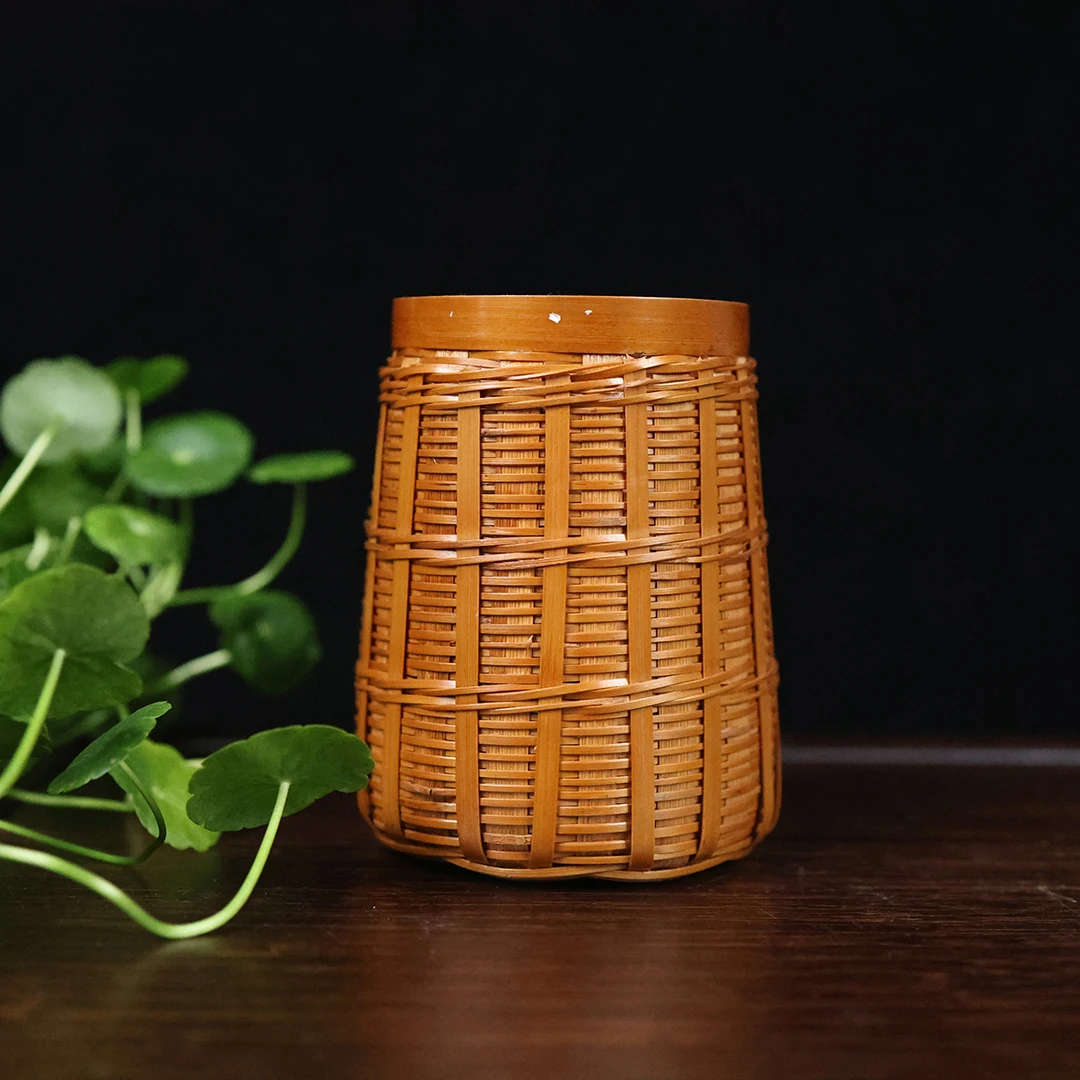 【细物慢造】大漆竹丝茶道筒（TC19-2）