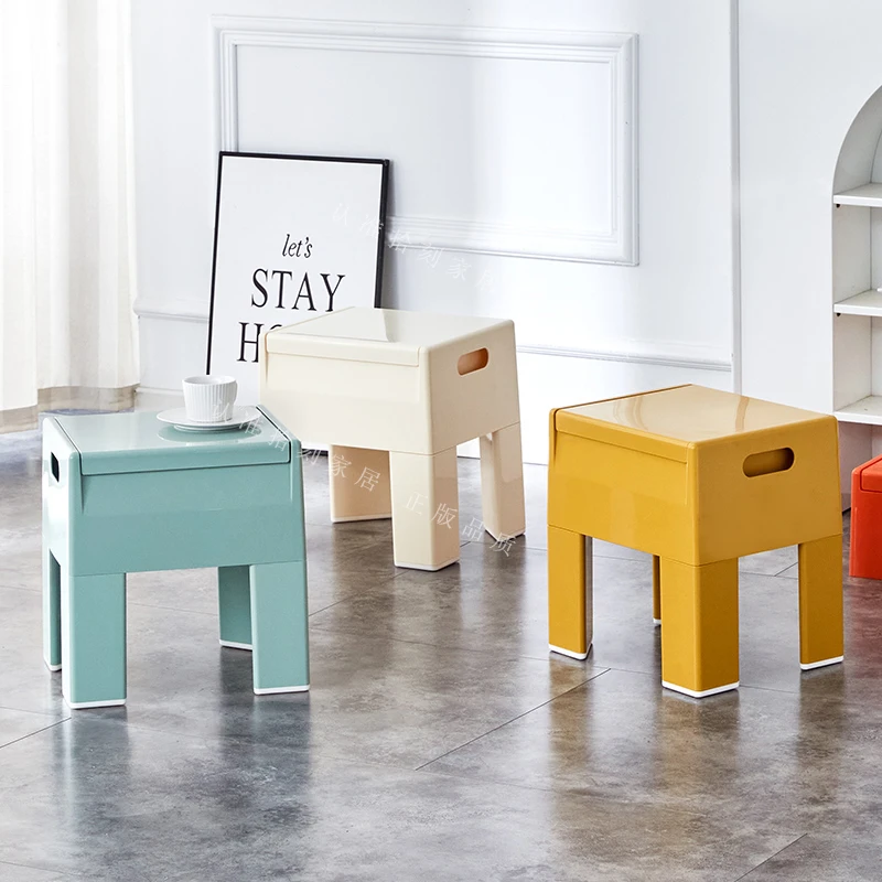 新款北欧收纳凳客厅家用换鞋凳多功能储物凳创意网红凳