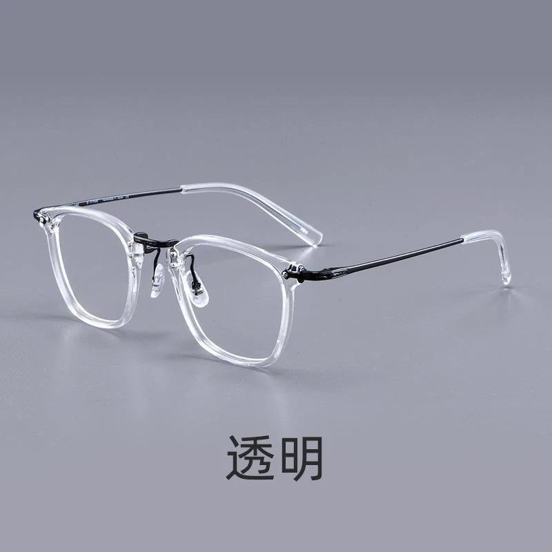 高品质丹阳GMS806纯钛眼镜框复古板材眼镜架商务近视眼镜框混批发