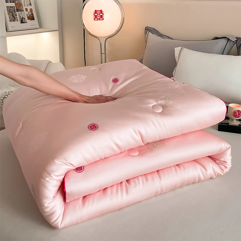 【婚庆喜被】轻奢A类母婴级婚被加厚保暖冬被超柔透气天丝绵春秋被