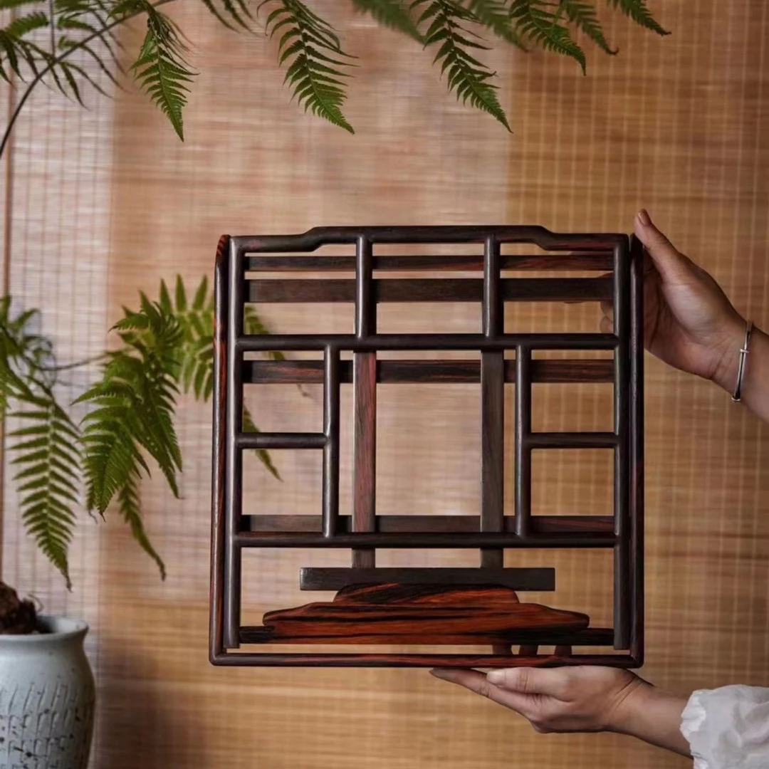 大红酸枝（交趾黄檀）书架