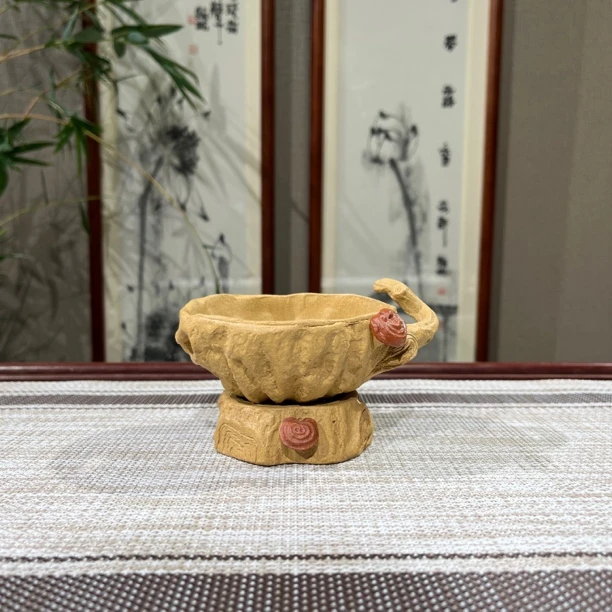宜兴原创原矿紫砂供春茶漏