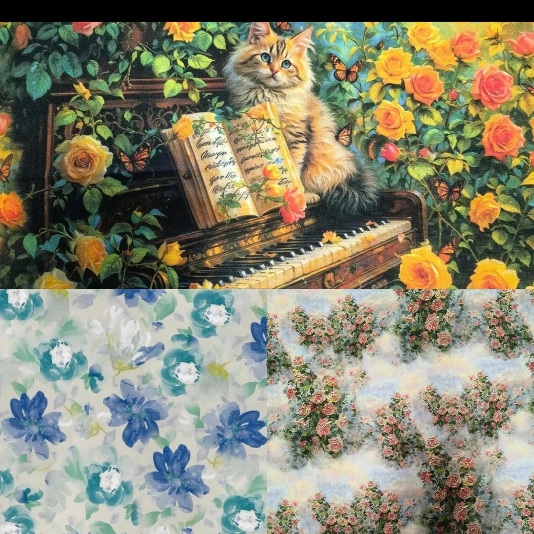 【久洋优选】新款手工花布复古印花棉布手工DIY工艺