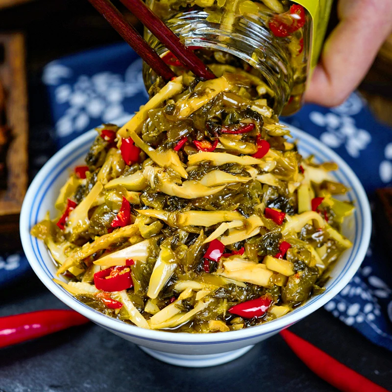 食当头江西纯手工外婆菜笋丝梅菜手工制作爽口开胃咸菜罐装下饭菜