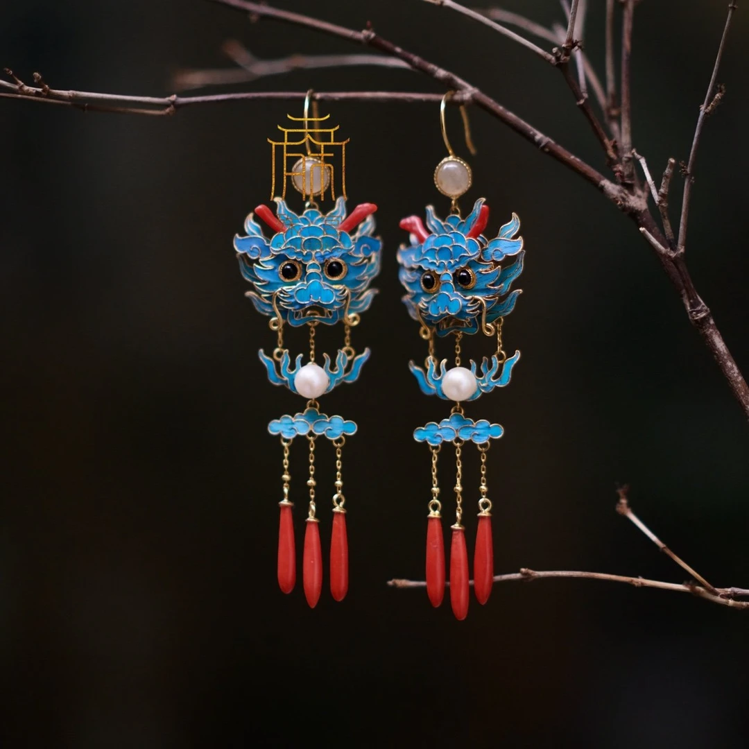 合金羽毛耳饰 殊宫龙运当头耳环