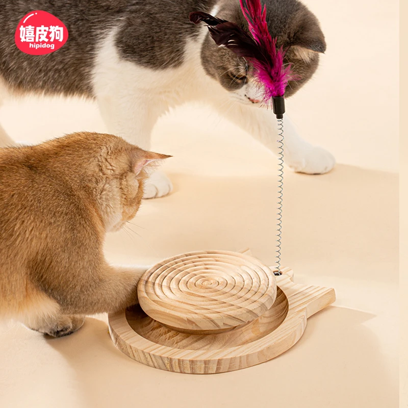 [达人]宠物猫抓板窝立式剑麻抓柱磨爪实木不掉屑自嗨蹭痒玩具8087