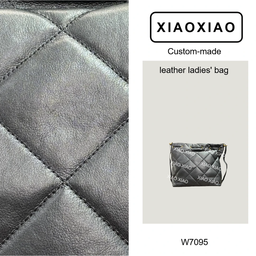 W7095 秋冬上新黑色高端订制2024女士时尚小众单肩斜挎双肩托特包