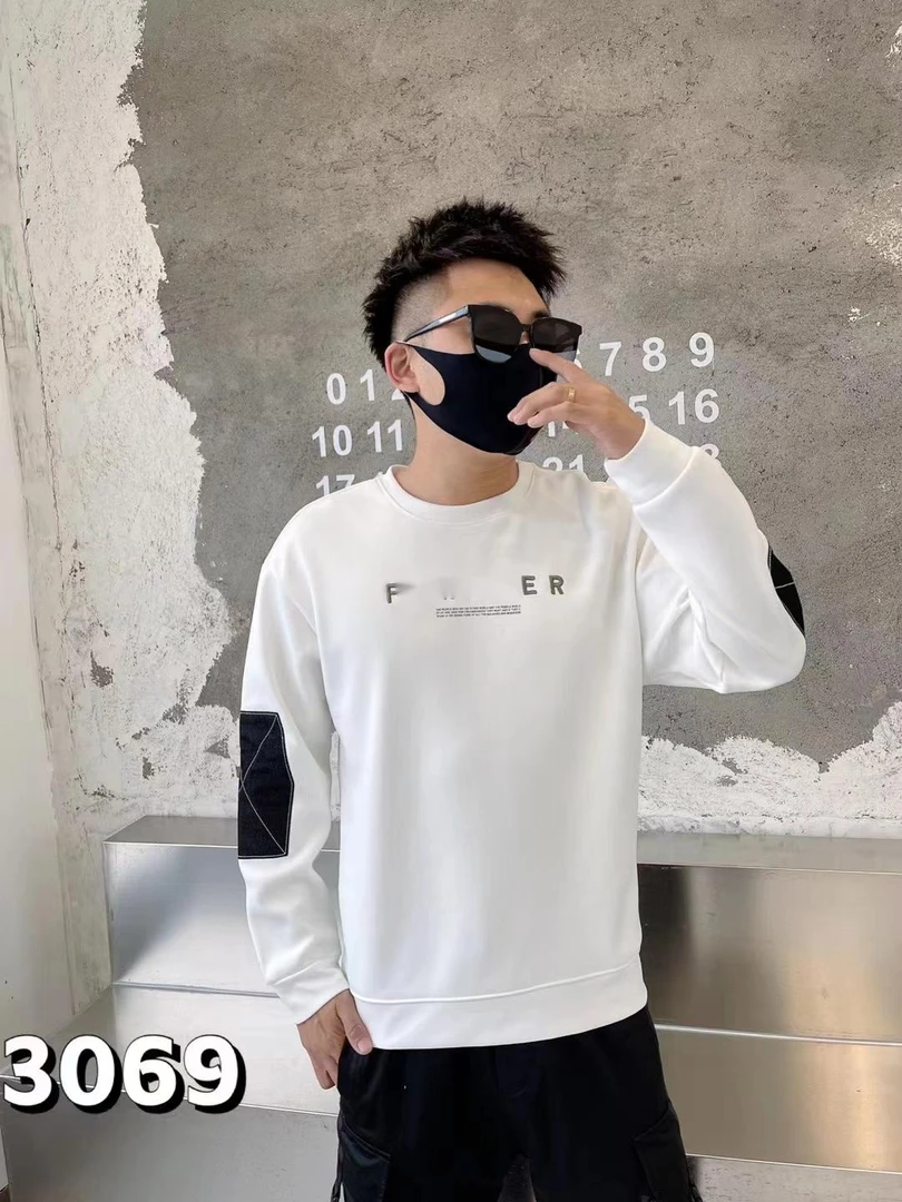 29938 秋冬新款加绒拼接袖男士卫衣 三楼