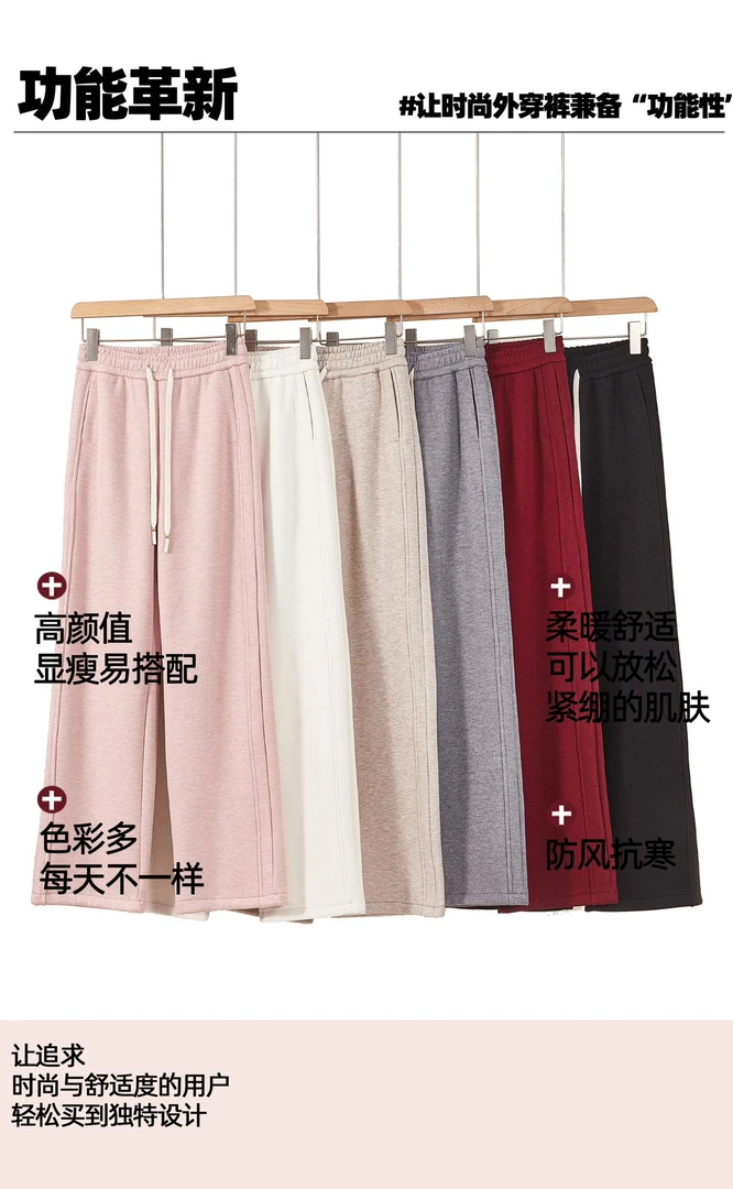 24702 X 秋冬新款女士时尚气质百搭休闲阔腿裤 F02三楼