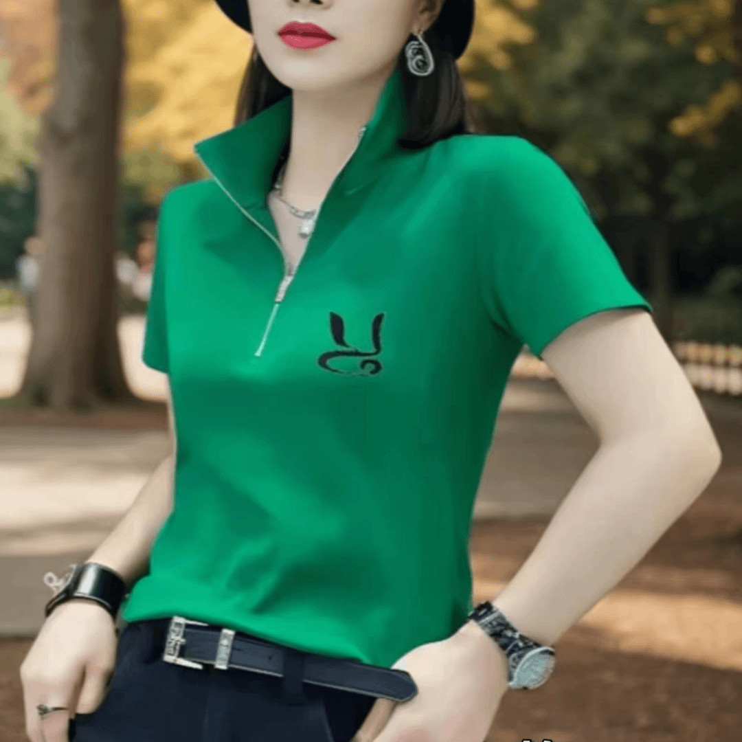 夏季洋气立领翻领上衣 5978 三楼