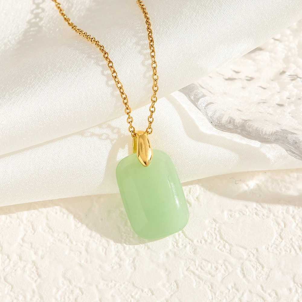 【秋冬上新】如事牌项链气质轻奢时尚百搭复古镶嵌坠链小众女款