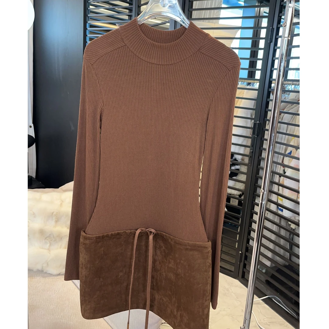 GUIDI GUDI【无法抉择】气质休闲百搭假两件连衣裙 L9441460H