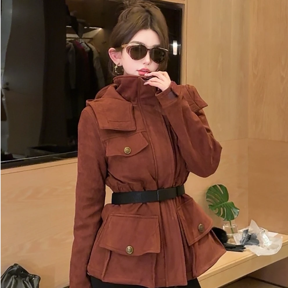 GUIDI GUDI【冒昧】气质休闲百搭时尚长袖外套 W9441836H