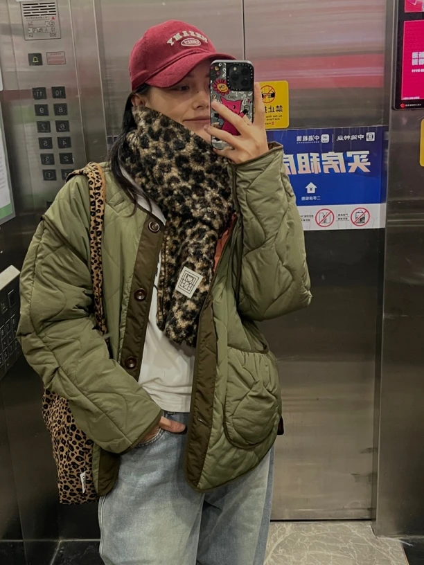 【HFY】双面穿！韩系秋冬两面穿复古撞色夹克棉服宽松