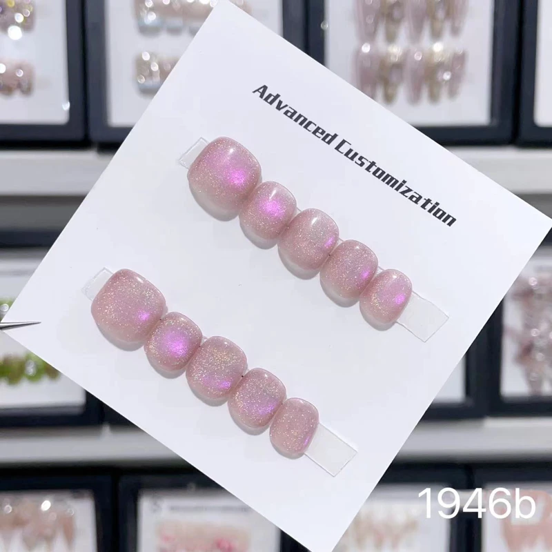 小朋友穿戴甲手工3-12岁小女孩美甲短款穿戴式可爱立体新年25新款