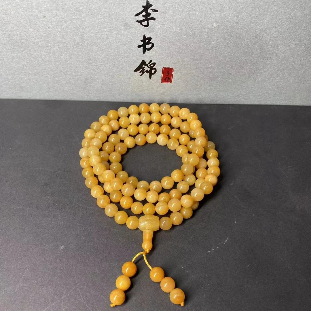 保真天然黄龙玉长链妈妈链