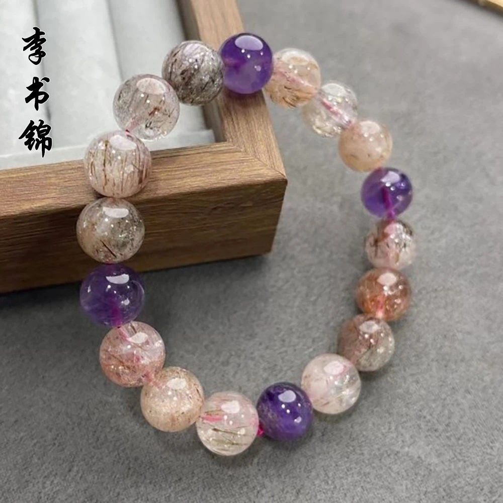 李书锦保真水晶手串卡11.5左右（多样性发货）（D）