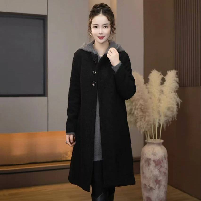 A-959秋冬新款韩版外套宽松休闲时尚大衣女