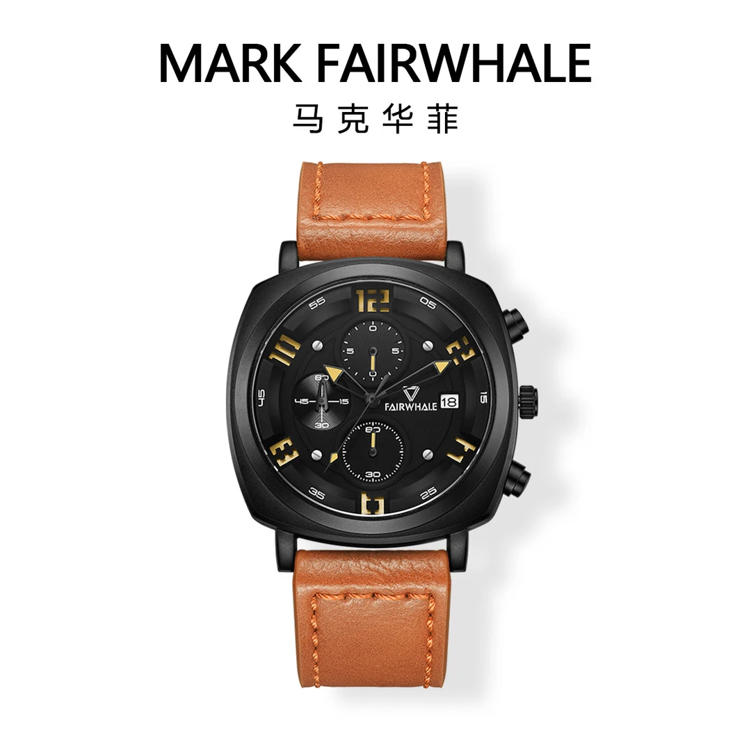 马克华菲官方正品运动时尚潮流全自动防水高能感男士石英腕表5510