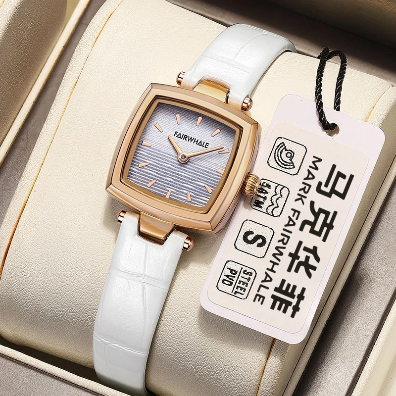 马克华菲方形时尚情人节送女友礼物轻奢气质女士石英方表FW-3480