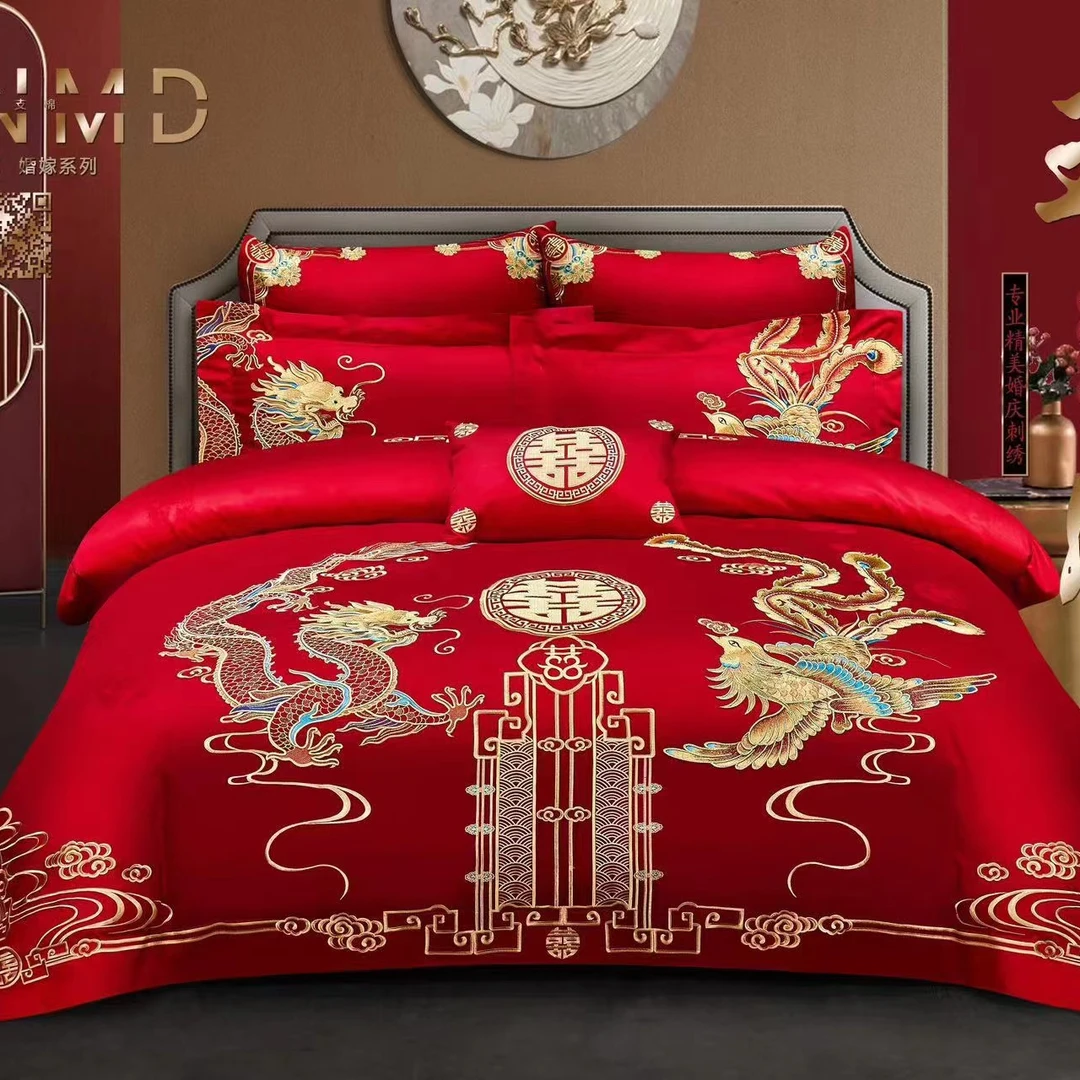 王者龙凤-金  婚庆四件套